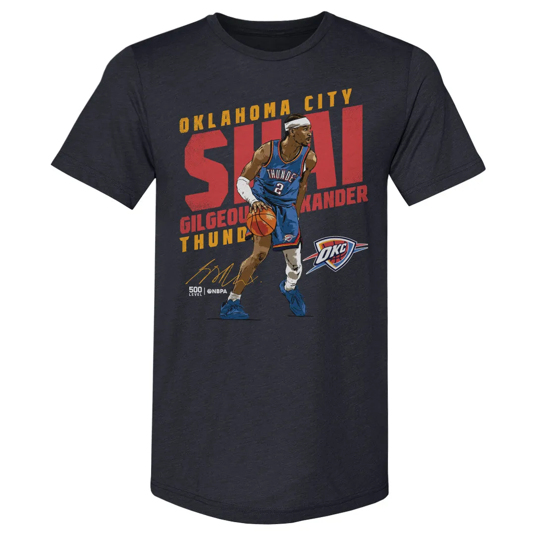 Shai Gilgeous-Alexander Oklahoma City Thunder Slant WHT sold by 500 Level product image thumbnail 2