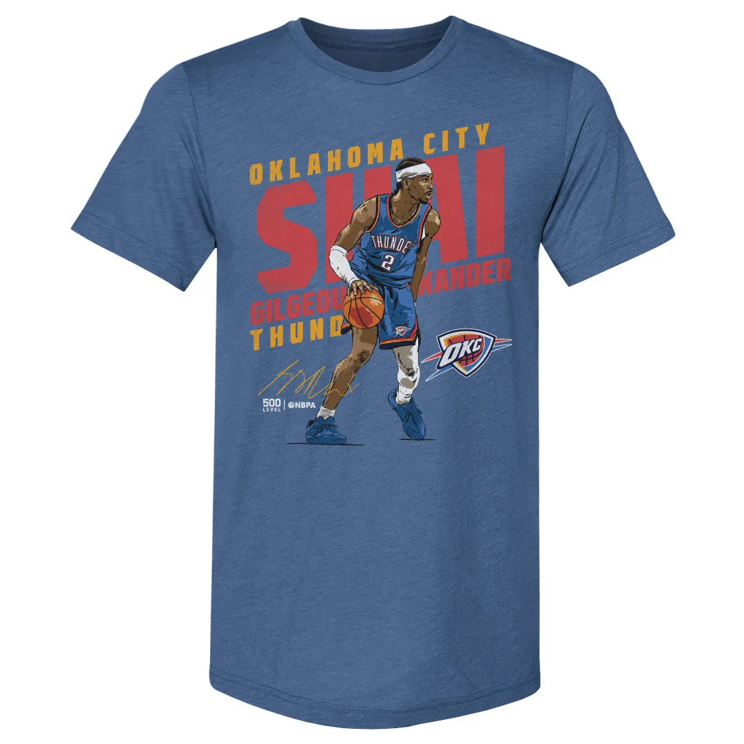 Shai Gilgeous-Alexander Oklahoma City Thunder Slant WHT sold by 500 Level product image thumbnail 3