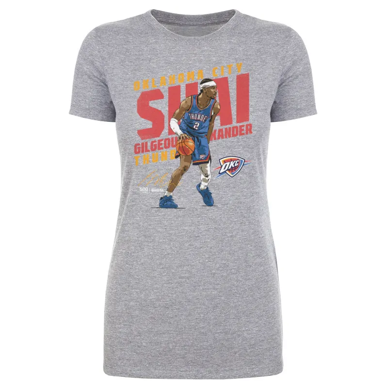 Shai Gilgeous-Alexander Oklahoma City Thunder Slant WHT sold by 500 Level