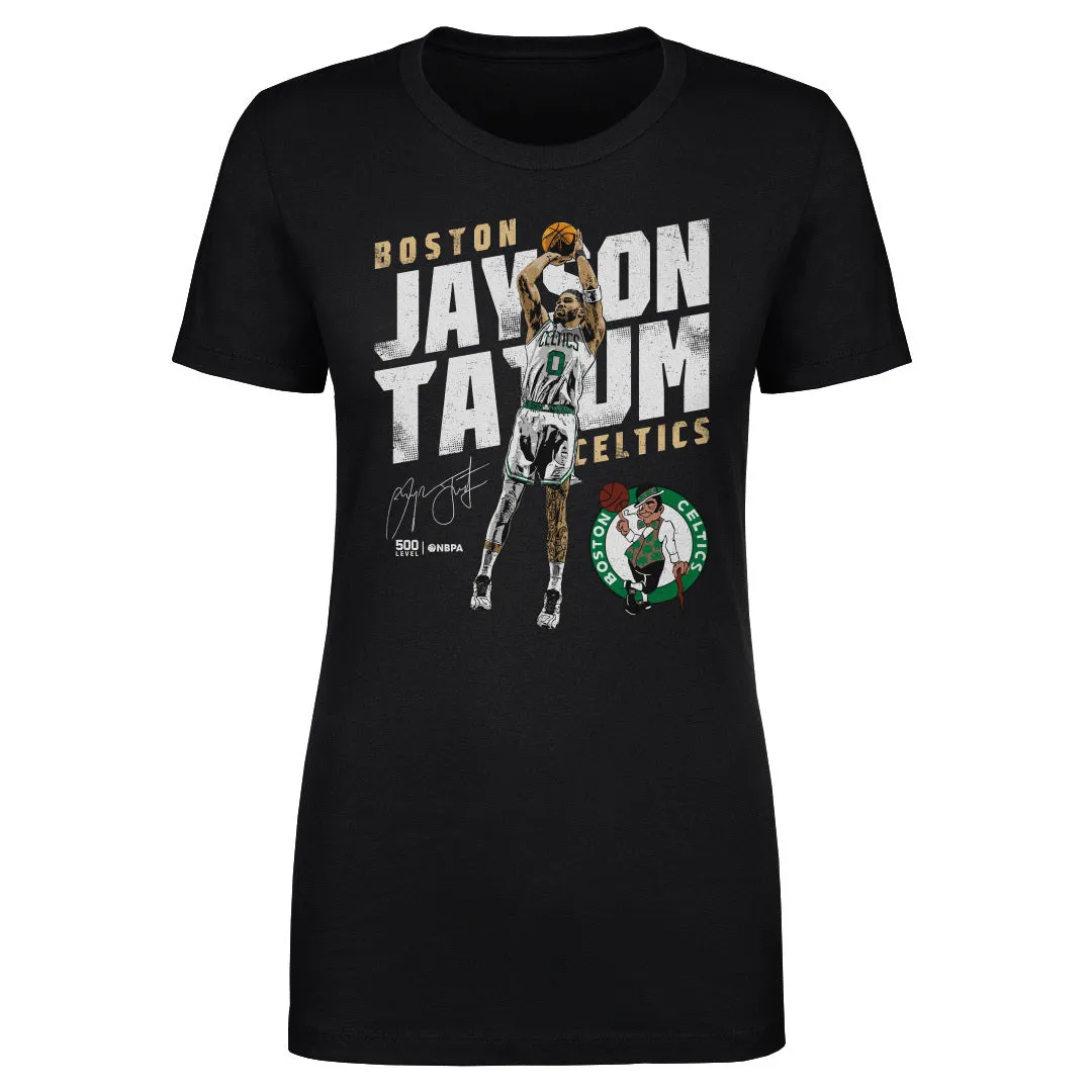 Jayson Tatum Boston Celtics Slant WHT sold by 500 Level