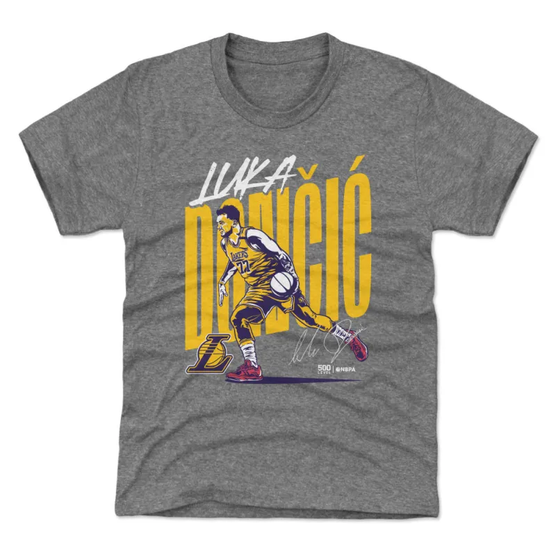 Luka Doncic Los Angeles Lakers Vector WHT sold by 500 Level