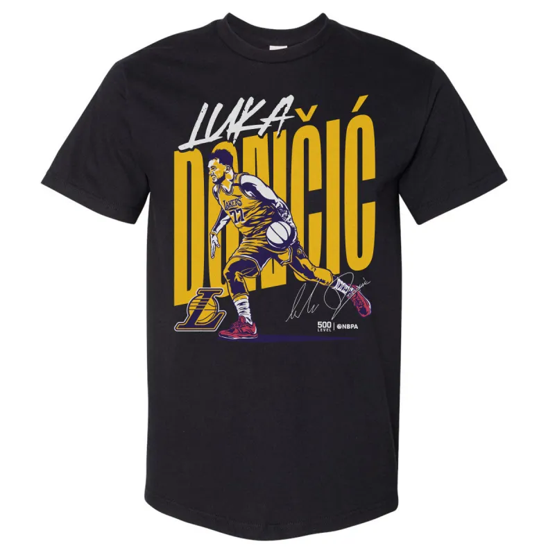 Luka Doncic Los Angeles Lakers Vector WHT sold by 500 Level