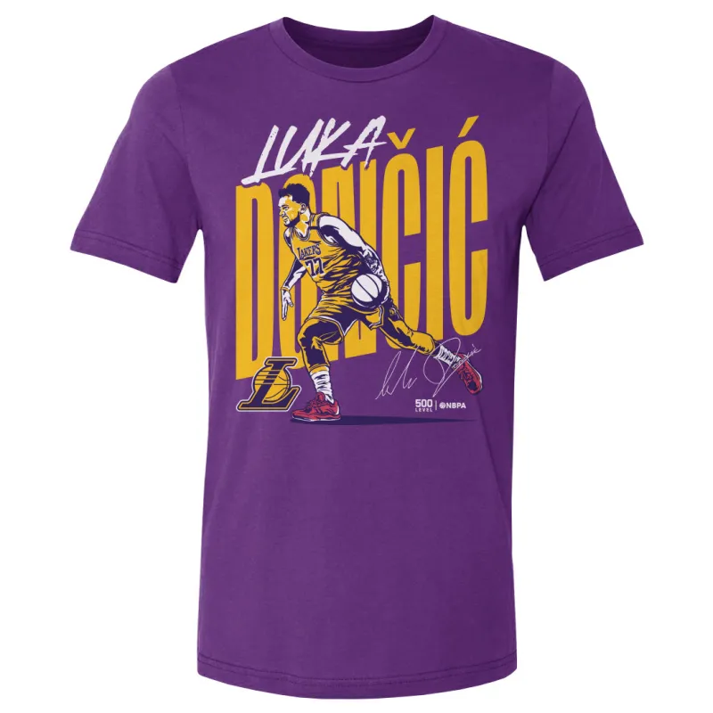 Luka Doncic Los Angeles Lakers Vector WHT sold by 500 Level