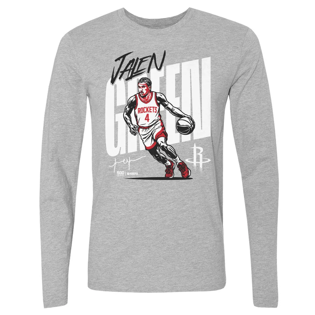 Jalen Green Houston Rockets Vector WHT sold by 500 Level