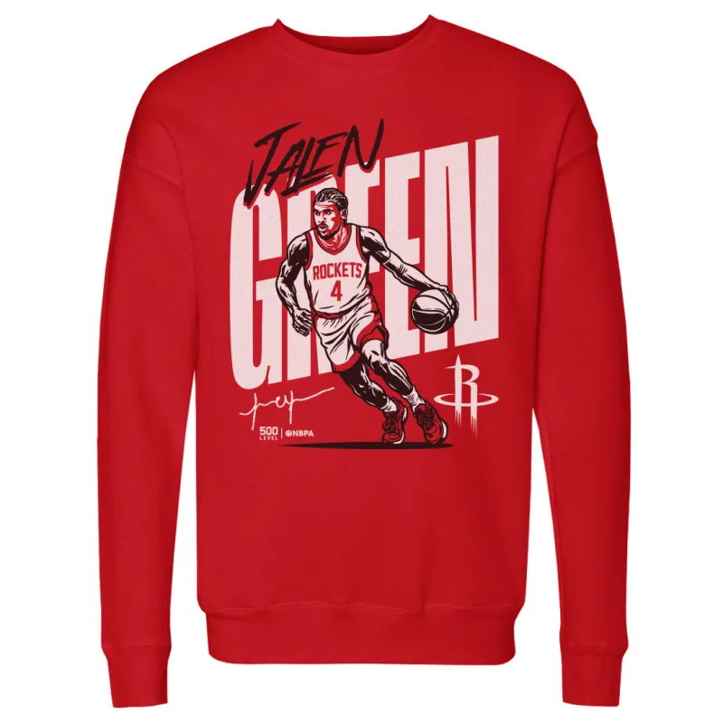 Jalen Green Houston Rockets Vector WHT made by 500 Level