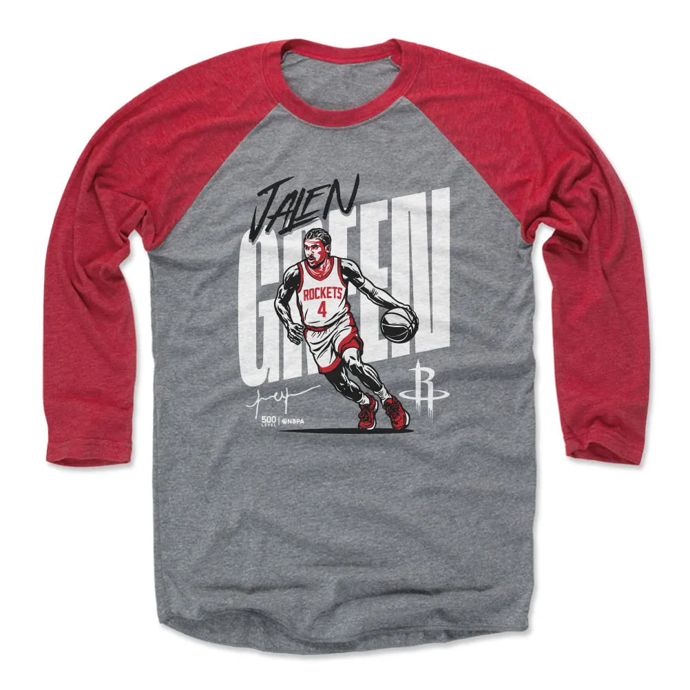 Jalen Green Houston Rockets Vector WHT sold by 500 Level