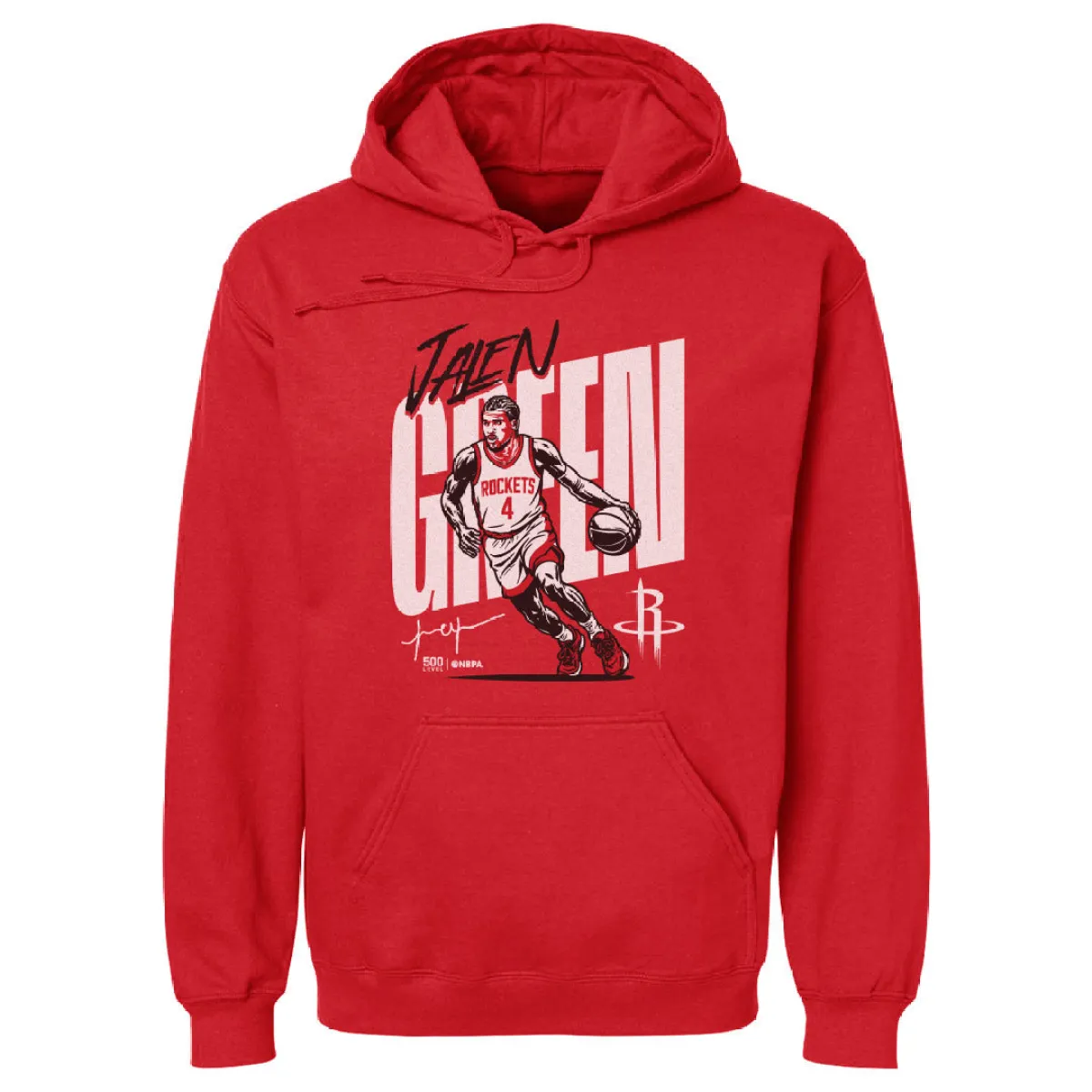 Jalen Green Houston Rockets Vector WHT sold by 500 Level