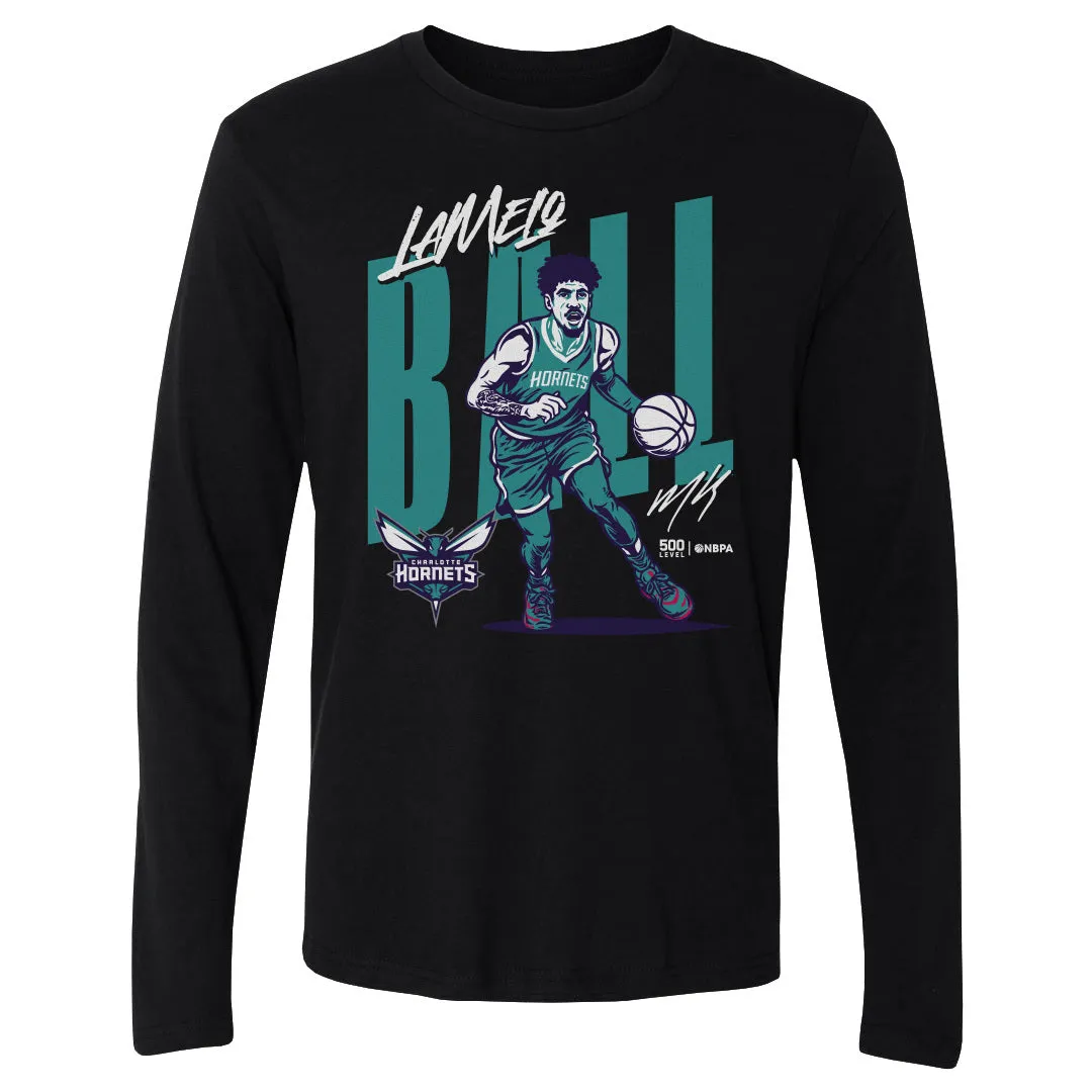 LaMelo Ball Charlotte Hornets Vector WHT sold by 500 Level