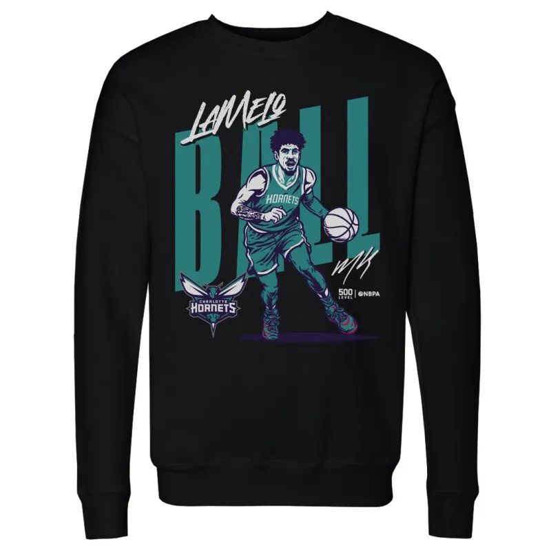 LaMelo Ball Charlotte Hornets Vector WHT sold by 500 Level