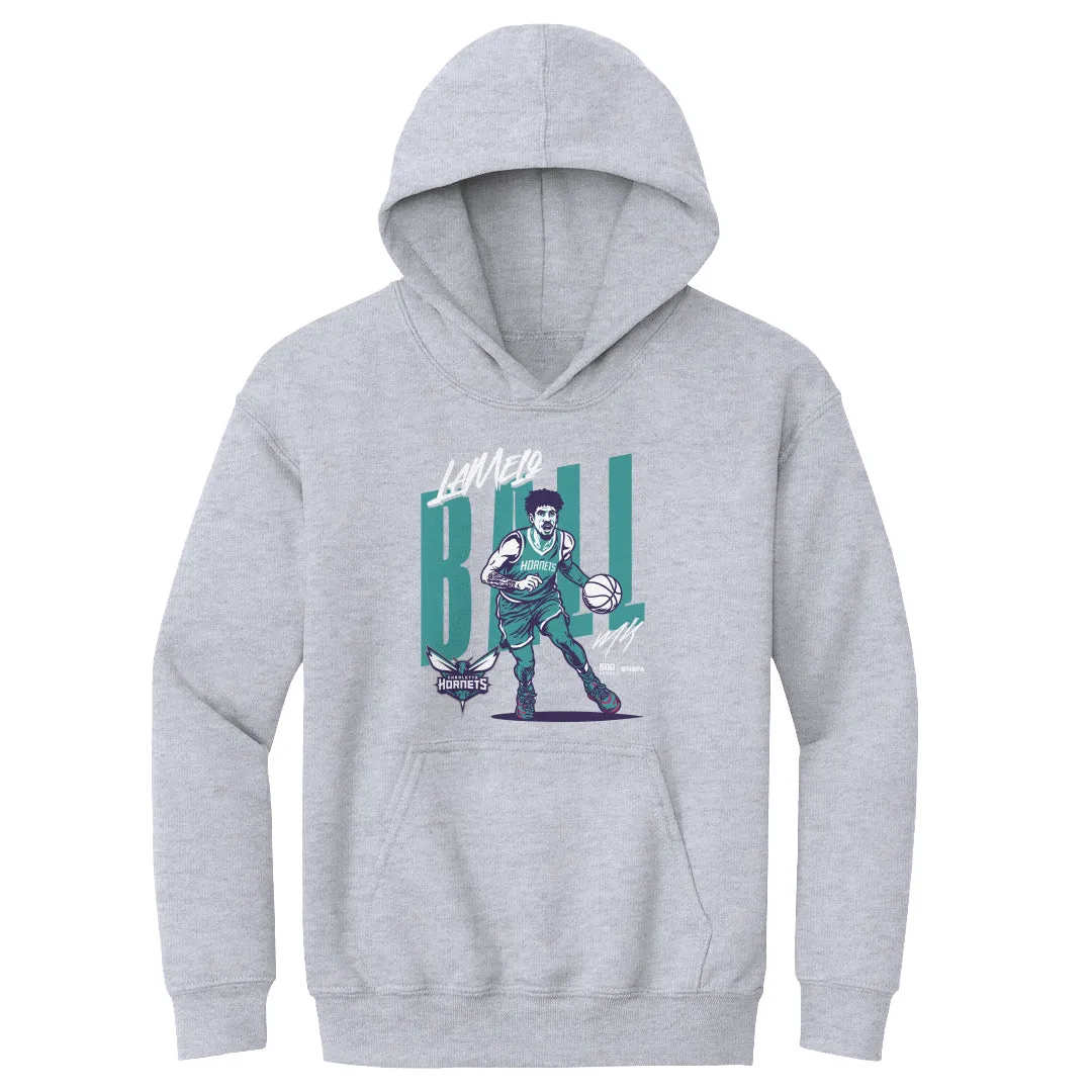 LaMelo Ball Charlotte Hornets Vector WHT sold by 500 Level