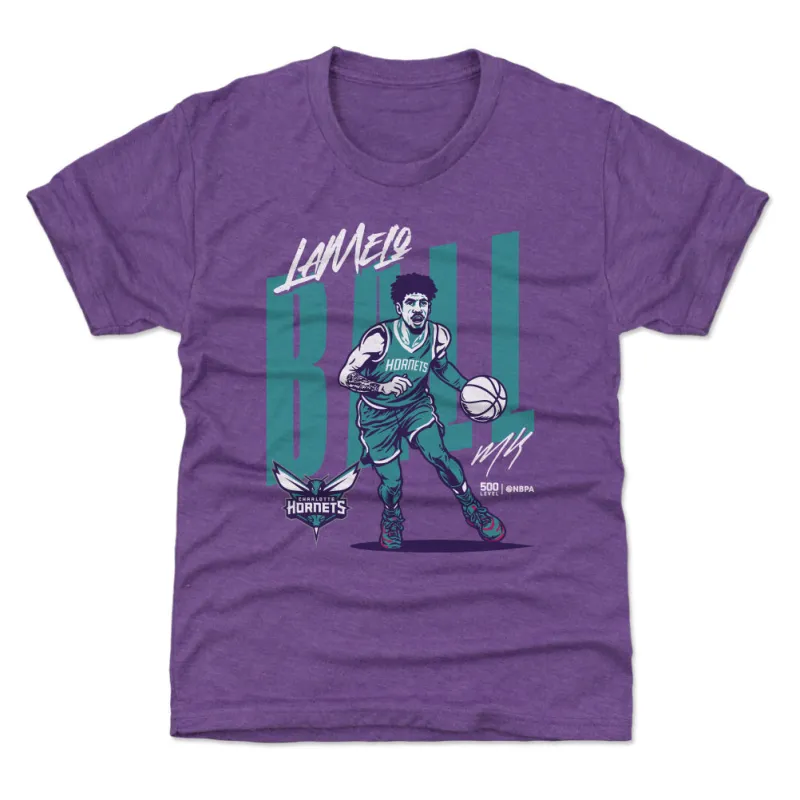 LaMelo Ball Charlotte Hornets Vector WHT sold by 500 Level