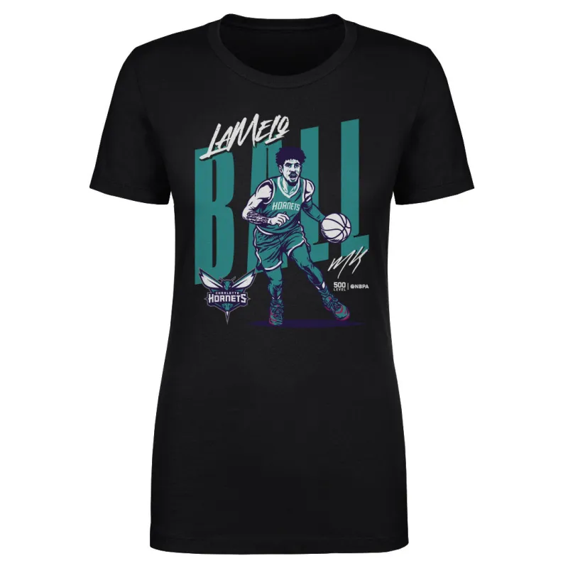 LaMelo Ball Charlotte Hornets Vector WHT sold by 500 Level