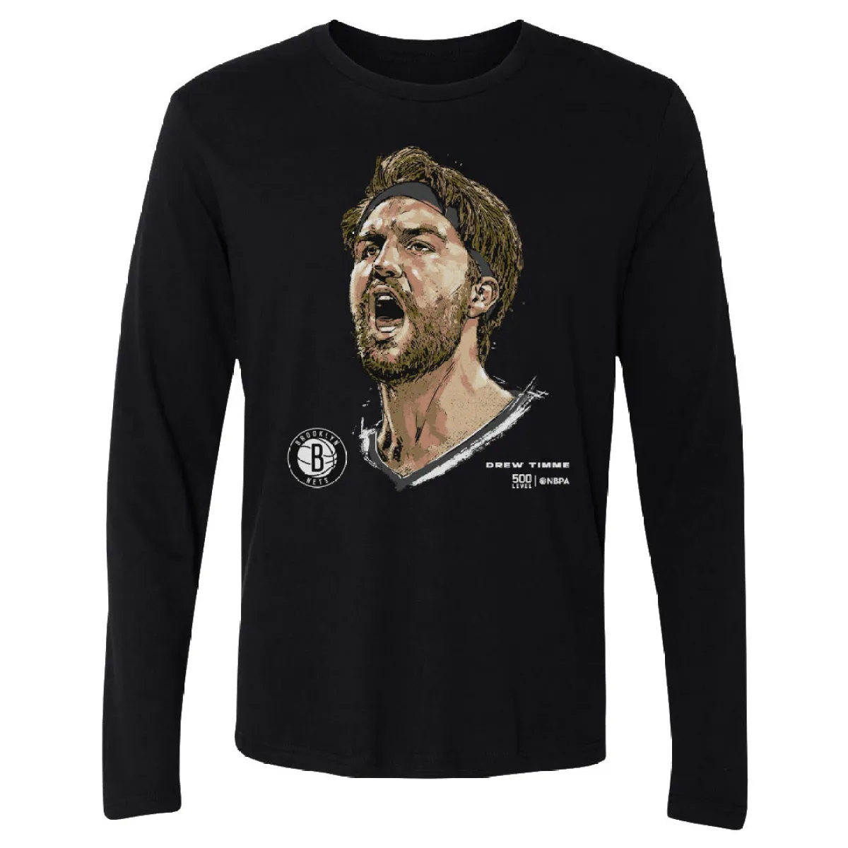 Drew Timme Brooklyn Nets Portrait WHT sold by 500 Level