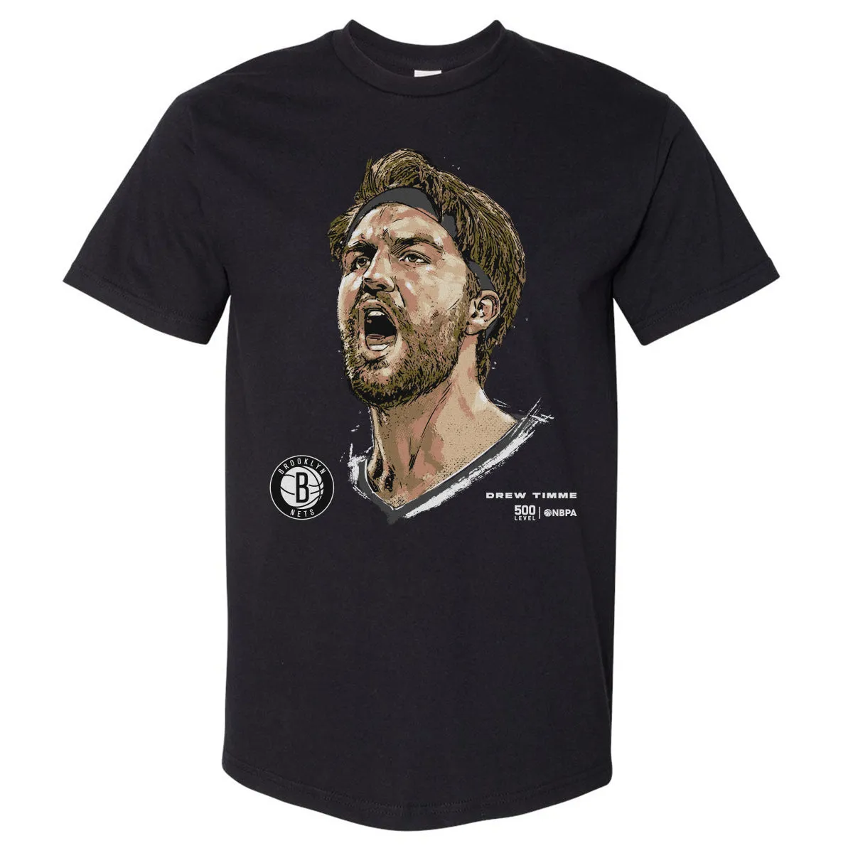 Drew Timme Brooklyn Nets Portrait WHT sold by 500 Level