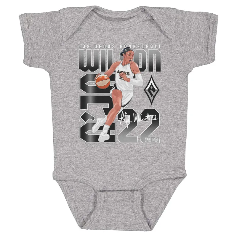 A'Ja Wilson Las Vegas Aces Player Number WHT sold by 500 Level