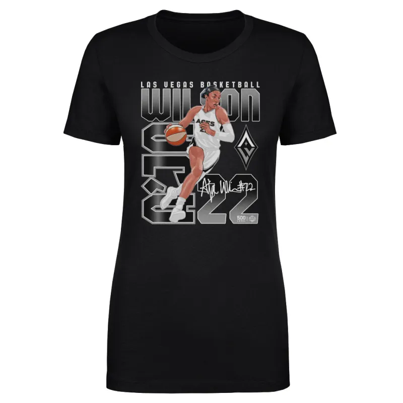 A'Ja Wilson Las Vegas Aces Player Number WHT sold by 500 Level