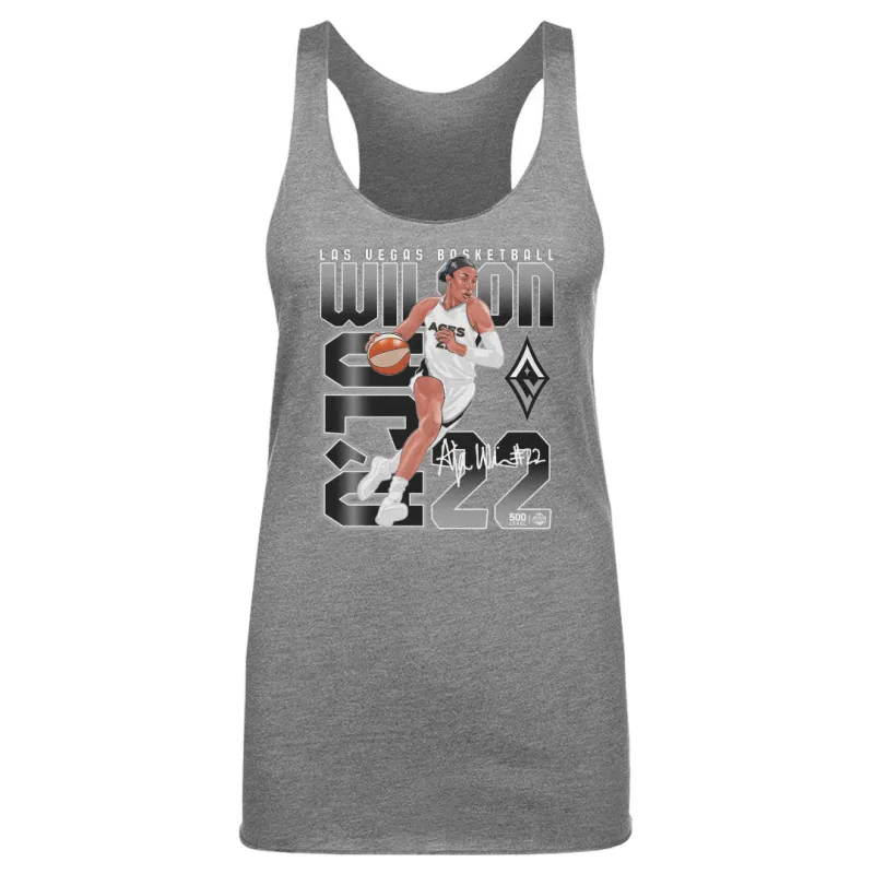 A'Ja Wilson Las Vegas Aces Player Number WHT sold by 500 Level