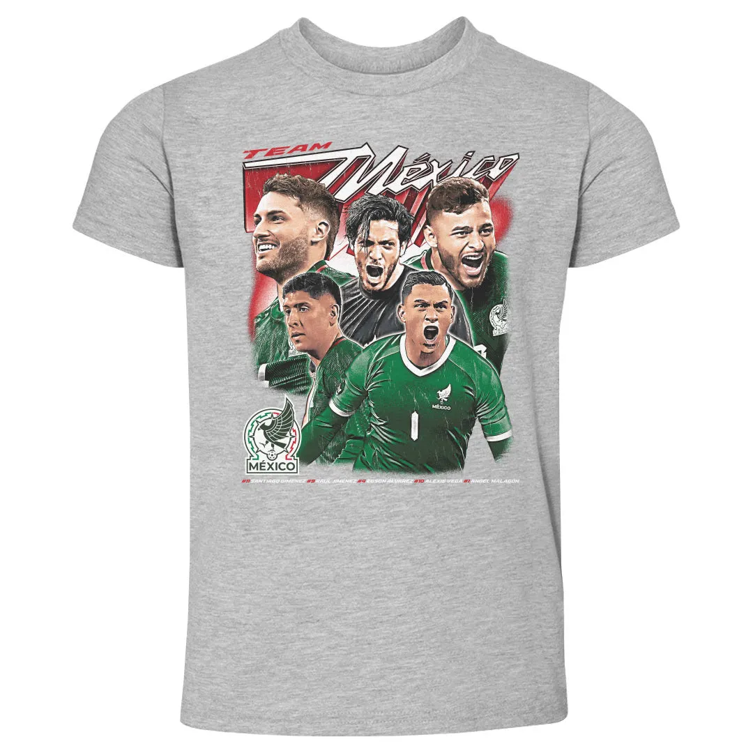 Mexico National Team Collage Vintage 2025 WHT sold by 500 Level