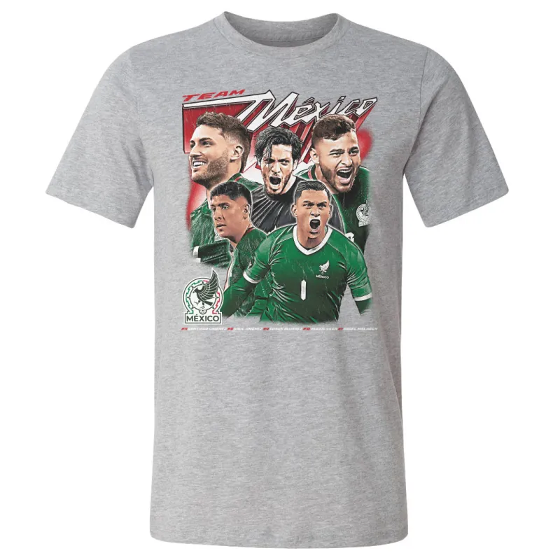 Mexico National Team Collage Vintage 2025 WHT sold by 500 Level