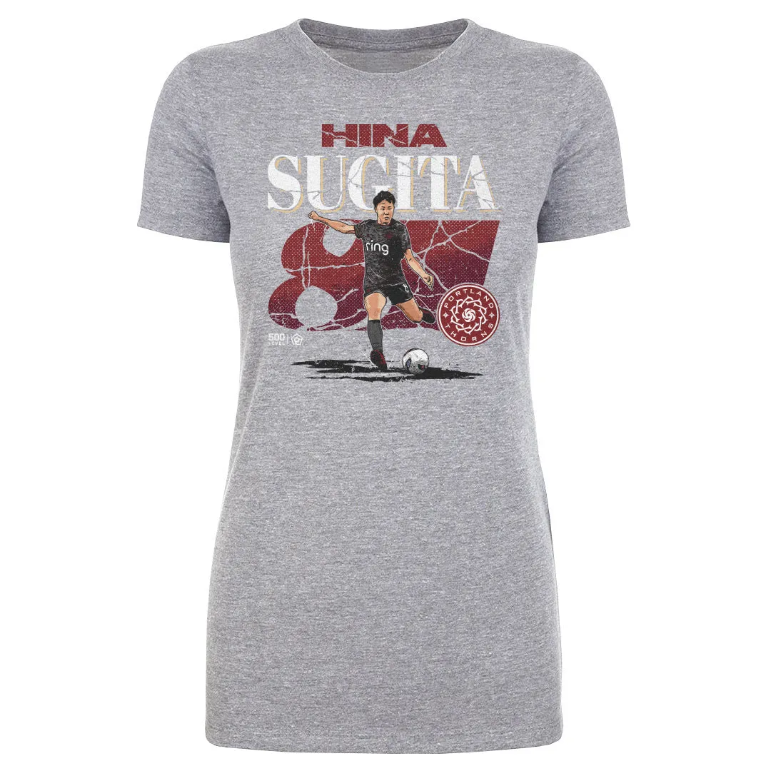Hina Sugita Portland Thorns FC Cracked Number WHT sold by 500 Level