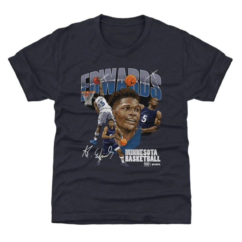 Anthony Edwards Minnesota Collage WHT sold by 500 Level