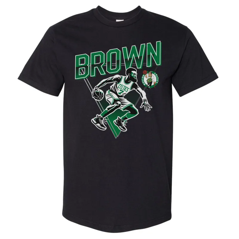 Jaylen Brown Boston Celtics Triangle WHT sold by 500 Level
