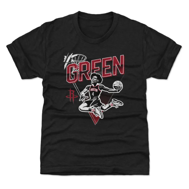 Jalen Green Houston Rockets Triangle WHT sold by 500 Level