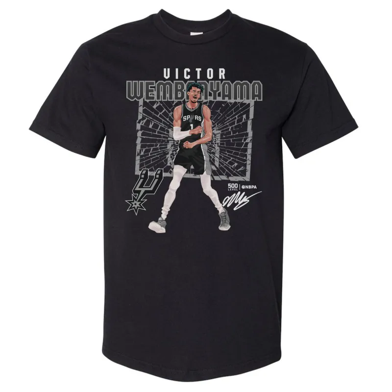 Victor Wembanyama San Antonio Spurs Shattered WHT sold by 500 Level