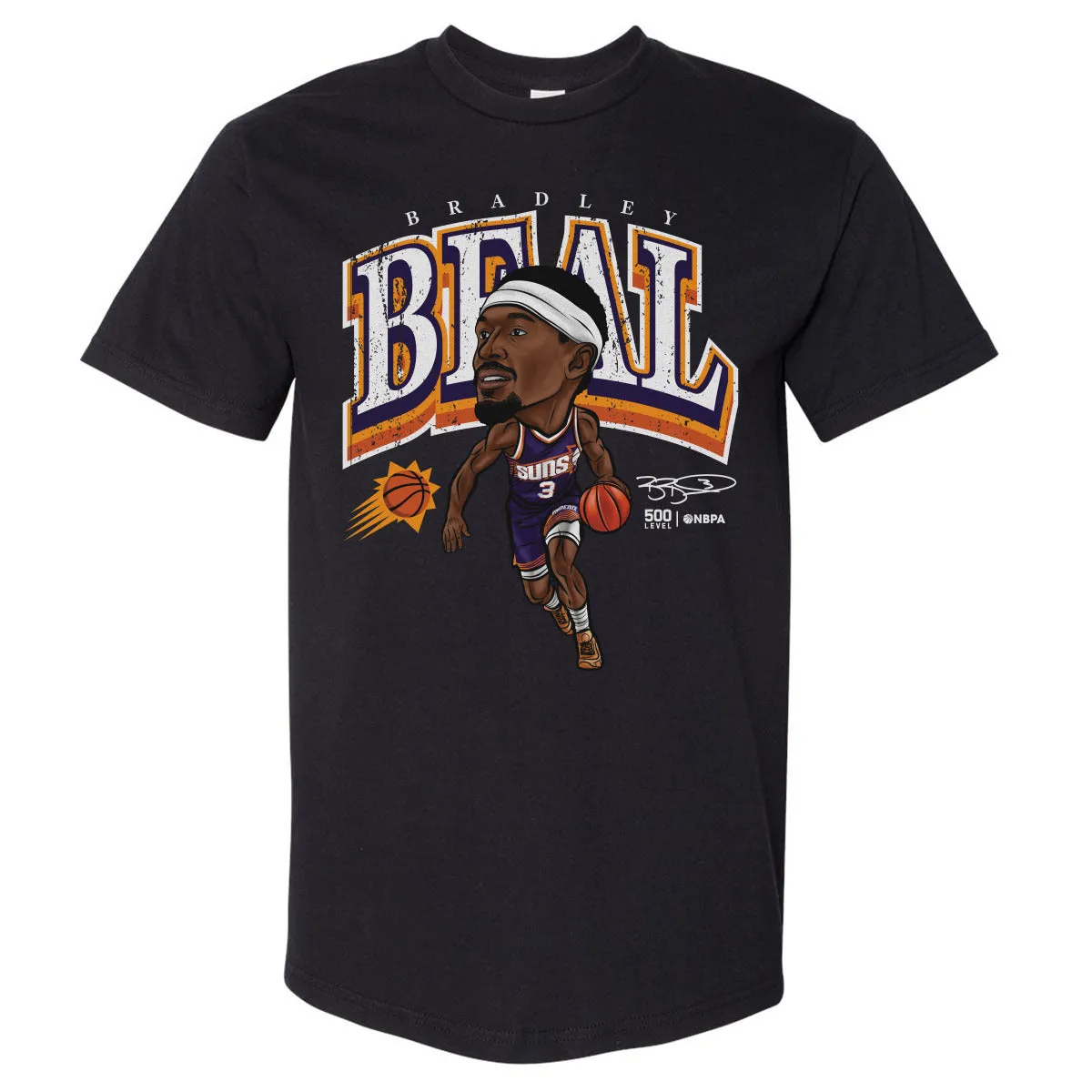 Bradley Beal Phoenix Suns Cartoon WHT sold by 500 Level