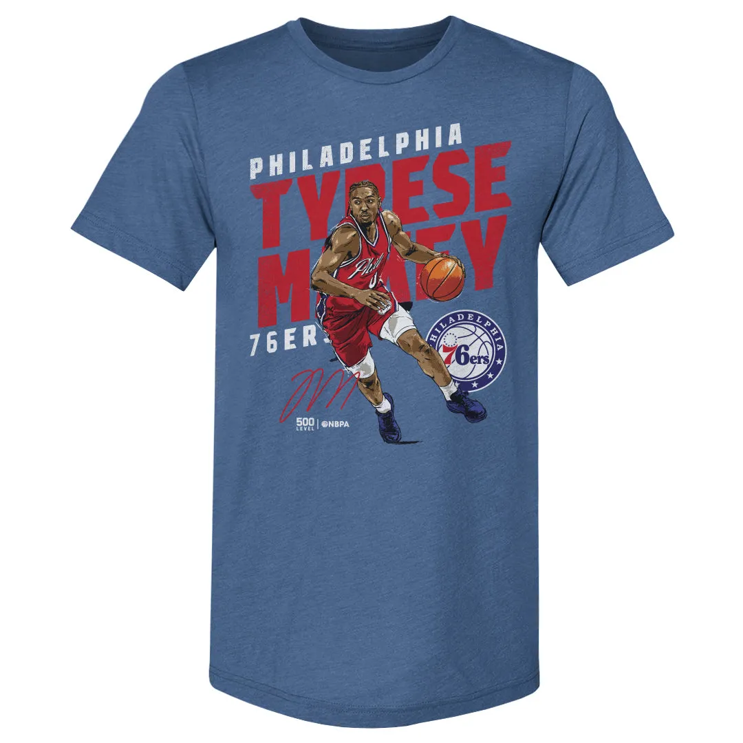 Tyrese Maxey Philadelphia 76ers Slant WHT sold by 500 Level product image thumbnail 2