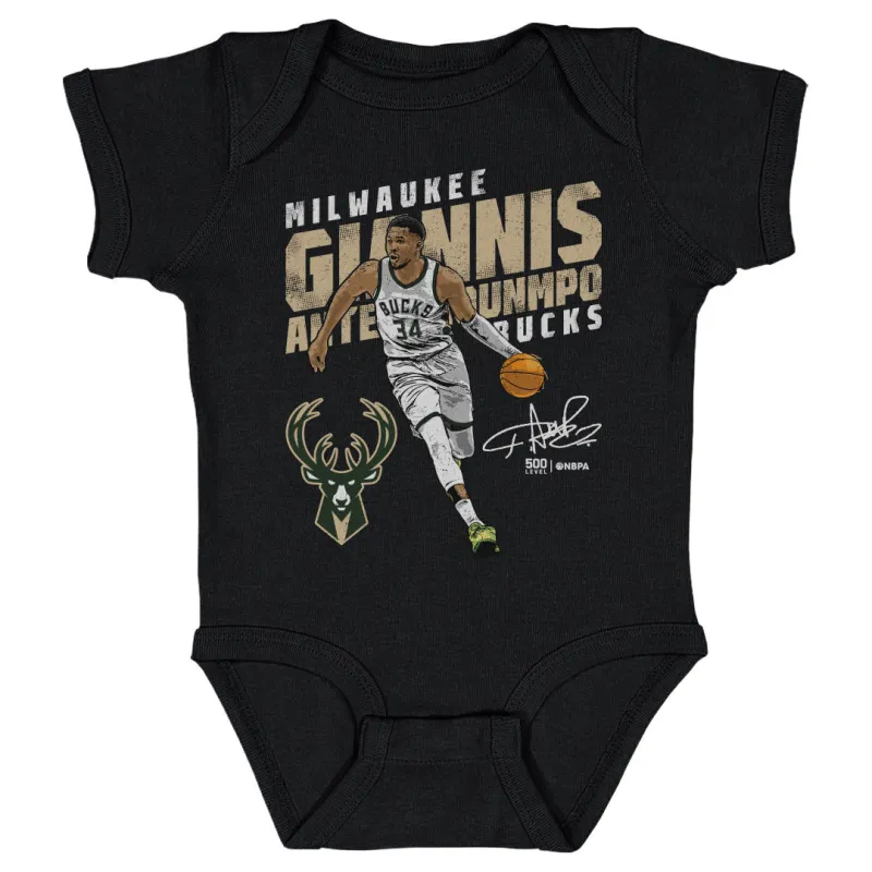 Giannis Antetokounmpo Milwaukee Bucks Slant WHT sold by 500 Level
