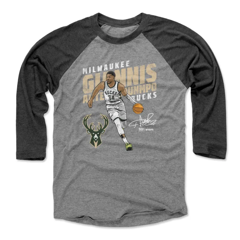 Giannis Antetokounmpo Milwaukee Bucks Slant WHT sold by 500 Level