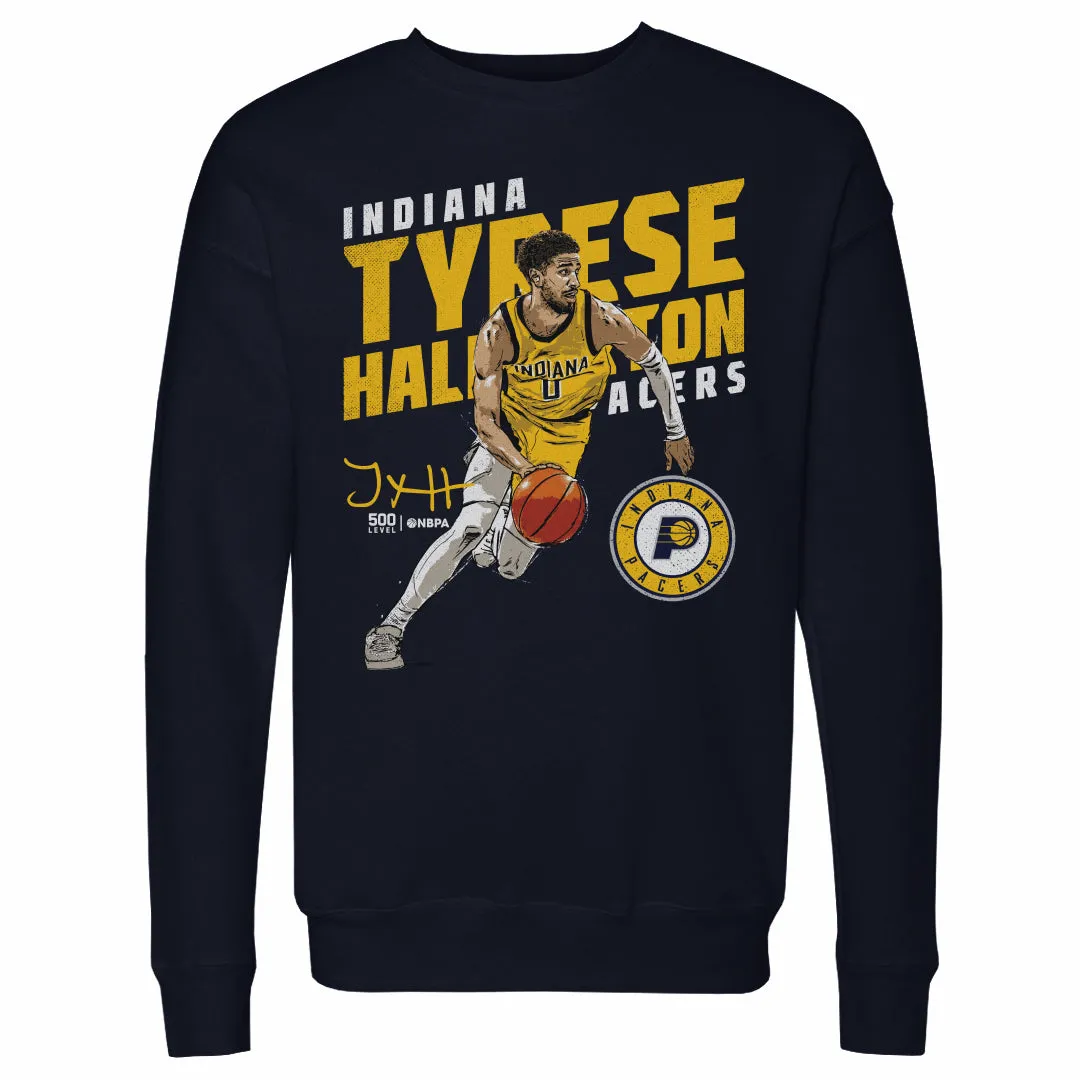 Tyrese Haliburton Indiana Pacers Slant WHT sold by 500 Level