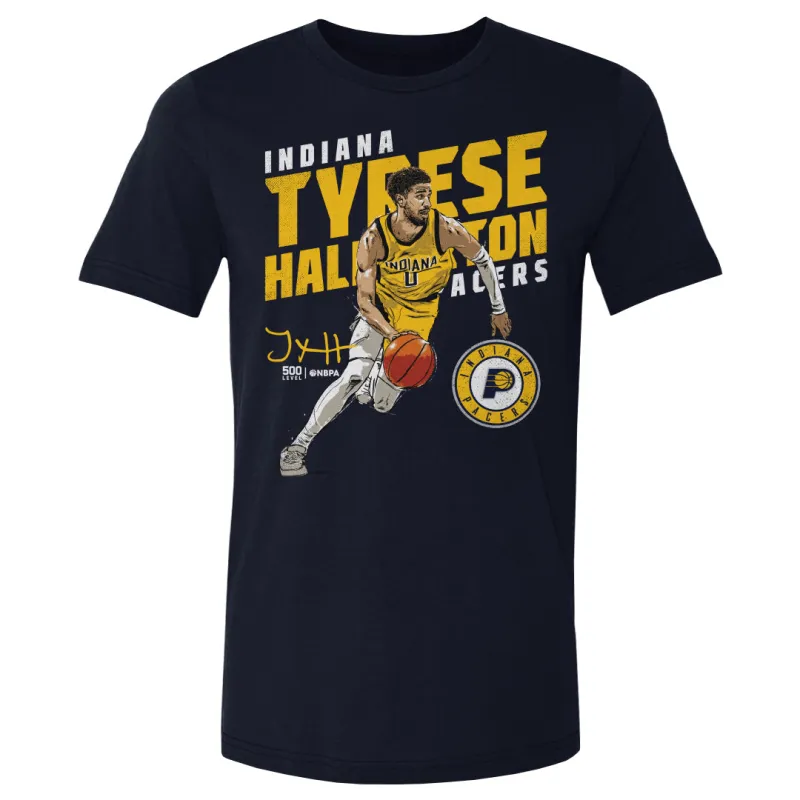 Tyrese Haliburton Indiana Pacers Slant WHT sold by 500 Level