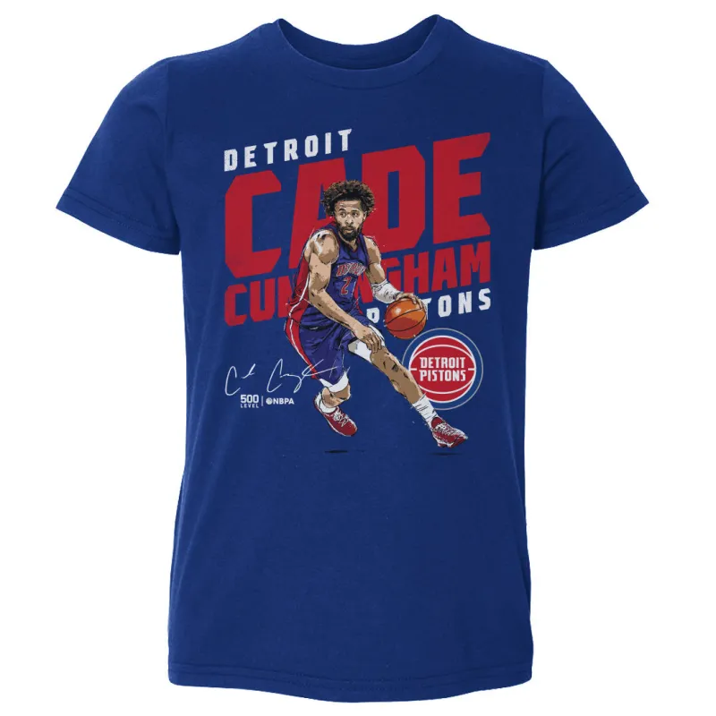 Cade Cunningham Detroit Pistons Slant WHT sold by 500 Level