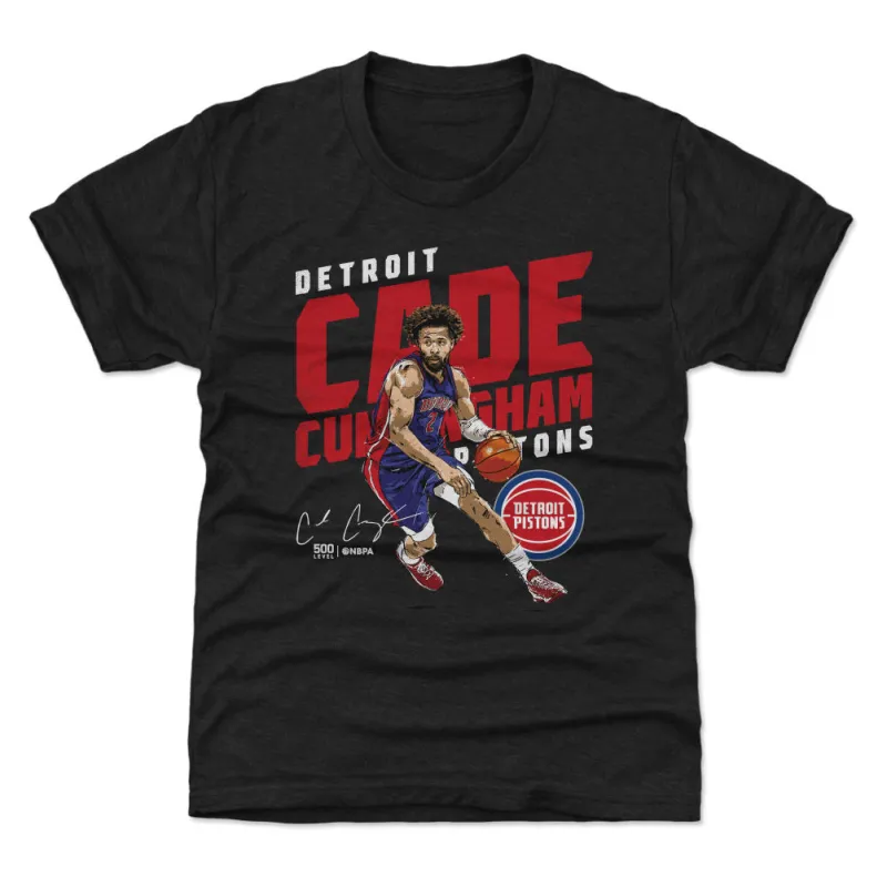 Cade Cunningham Detroit Pistons Slant WHT sold by 500 Level