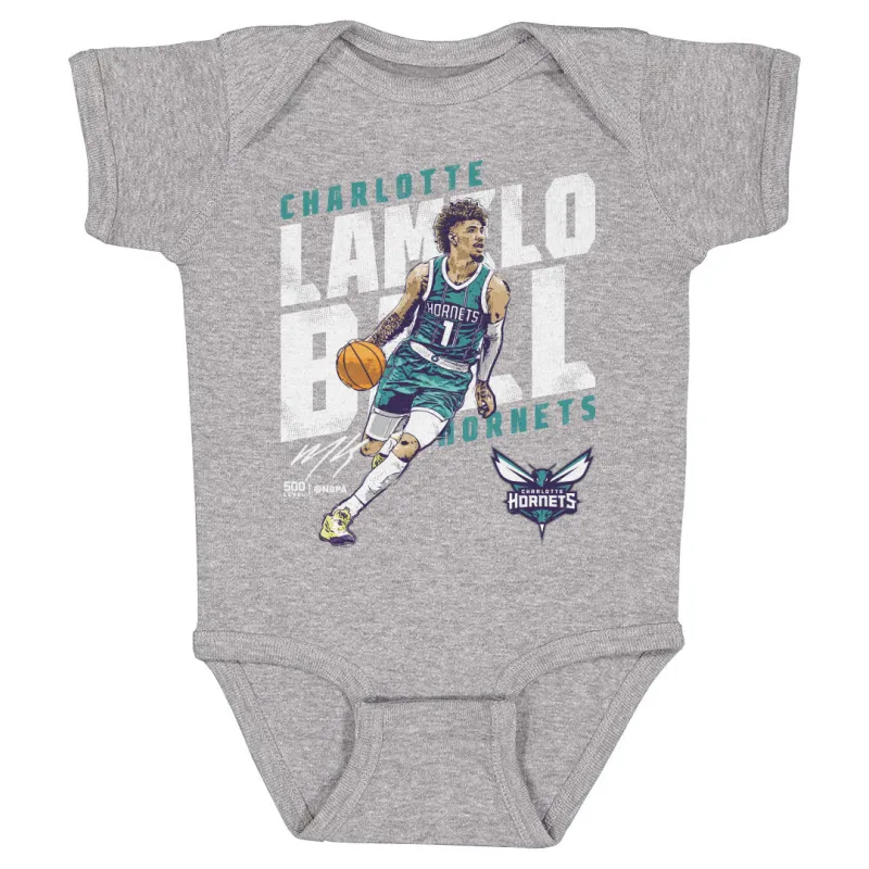 LaMelo Ball Charlotte Hornets Slant WHT sold by 500 Level