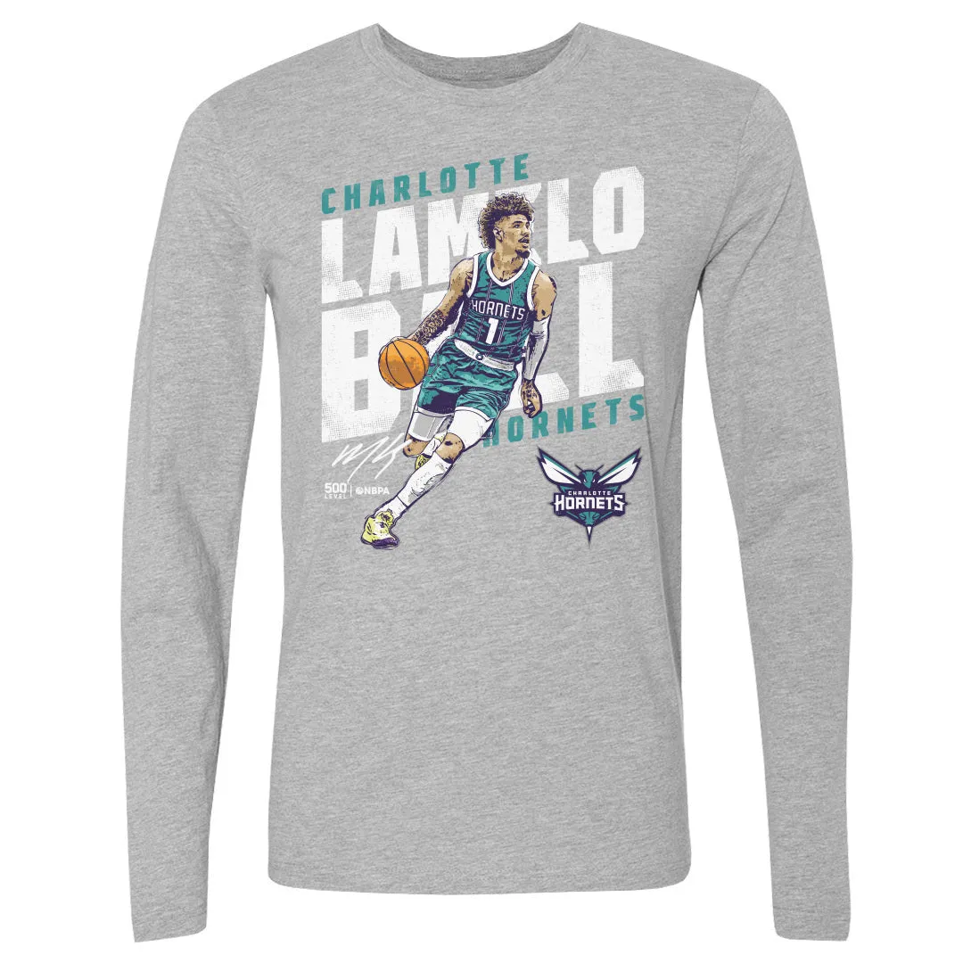 LaMelo Ball Charlotte Hornets Slant WHT sold by 500 Level
