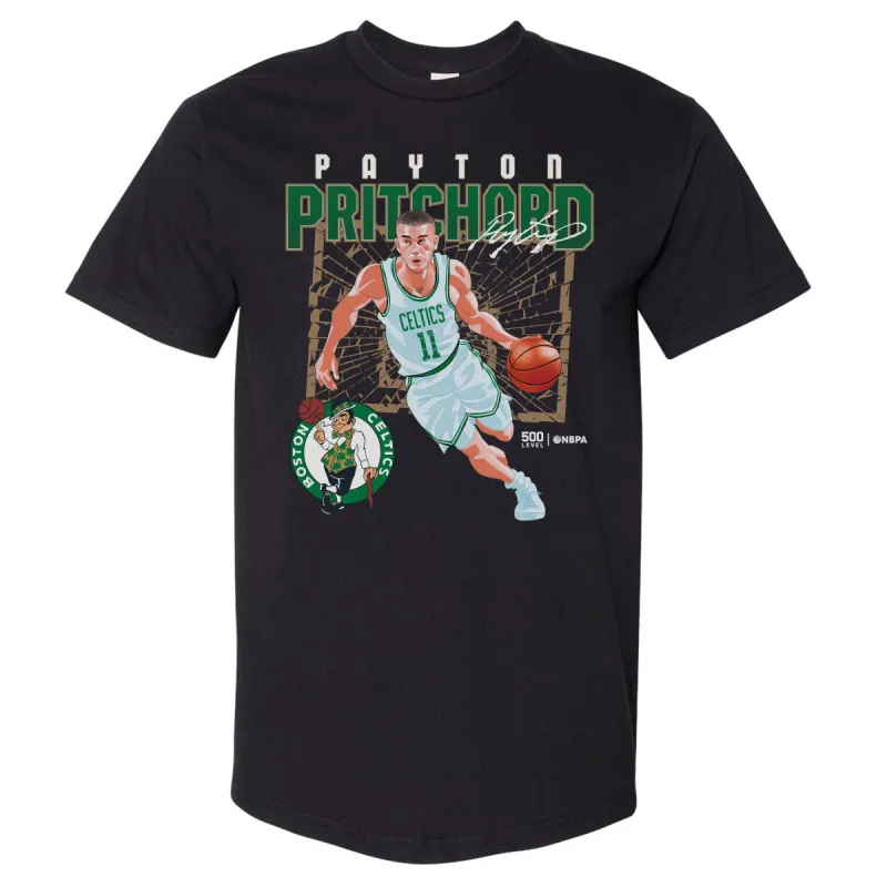 Payton Pritchard Boston Celtics Shattered WHT made by 500 Level