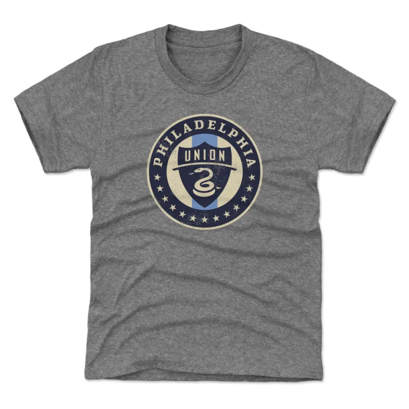 Philadelphia Union Vintage Primary Logo Gray WHT sold by 500 Level