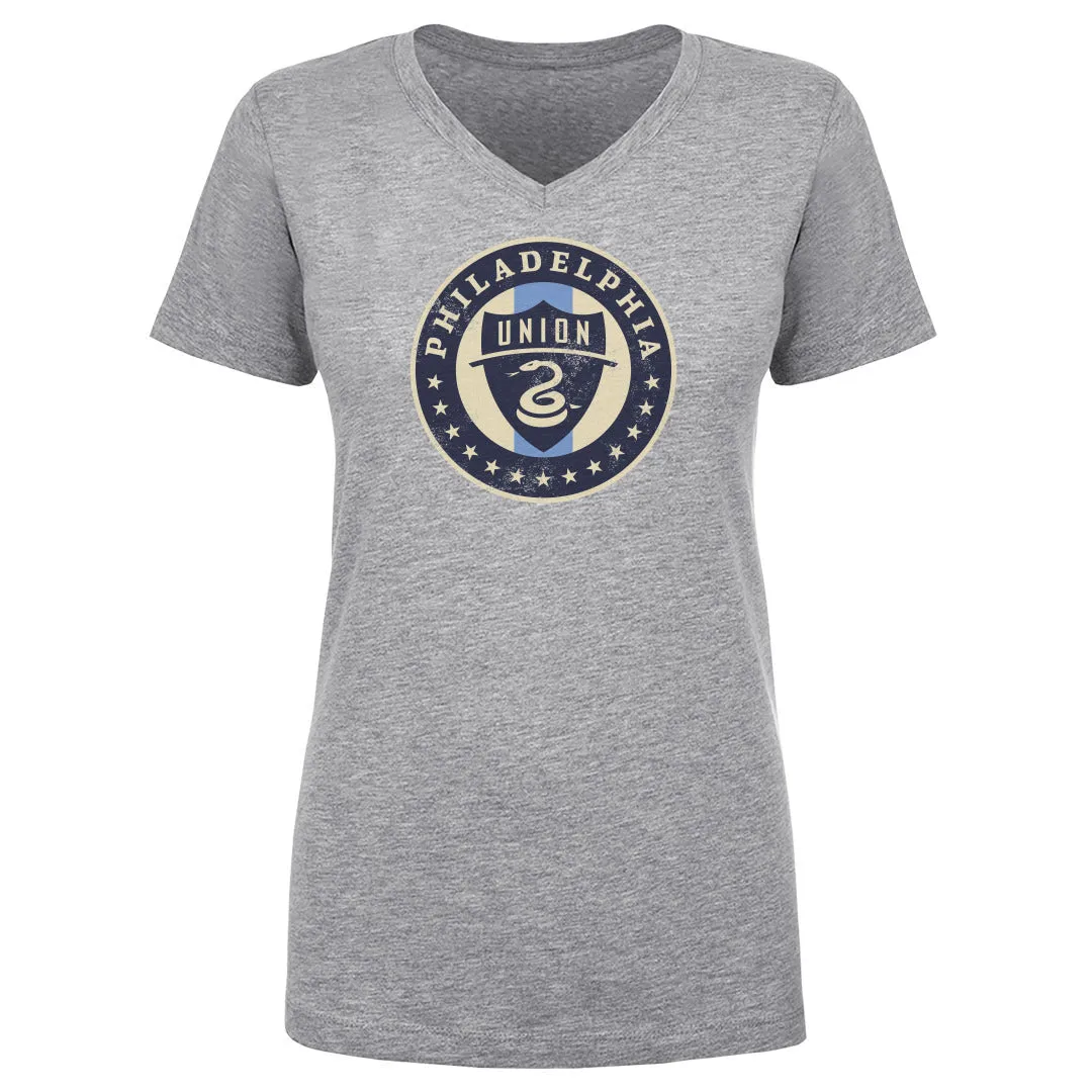 Philadelphia Union Vintage Primary Logo Gray WHT sold by 500 Level
