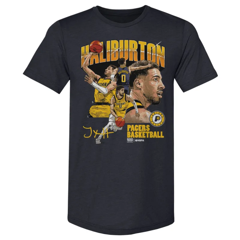 Tyrese Haliburton Indiana Pacers Collage WHT sold by 500 Level