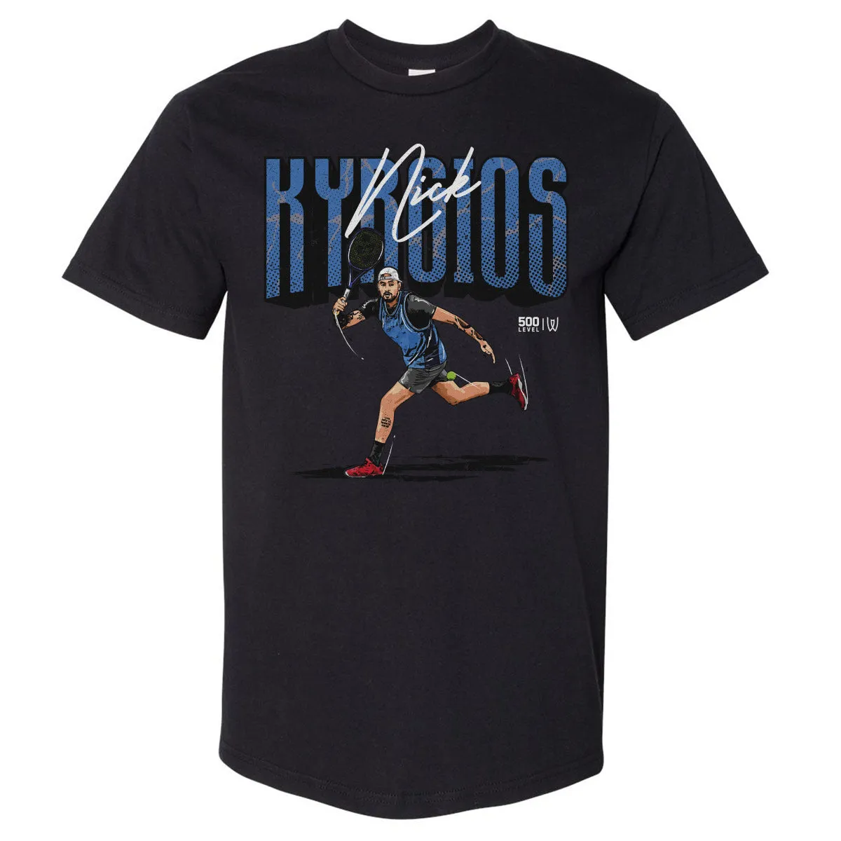 Nick Kyrgios Player Name WHT sold by 500 Level