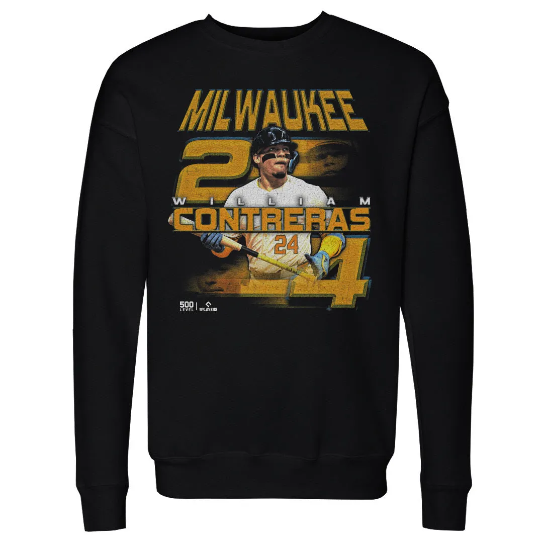 William Contreras Milwaukee Grunge WHT sold by 500 Level product image thumbnail 2