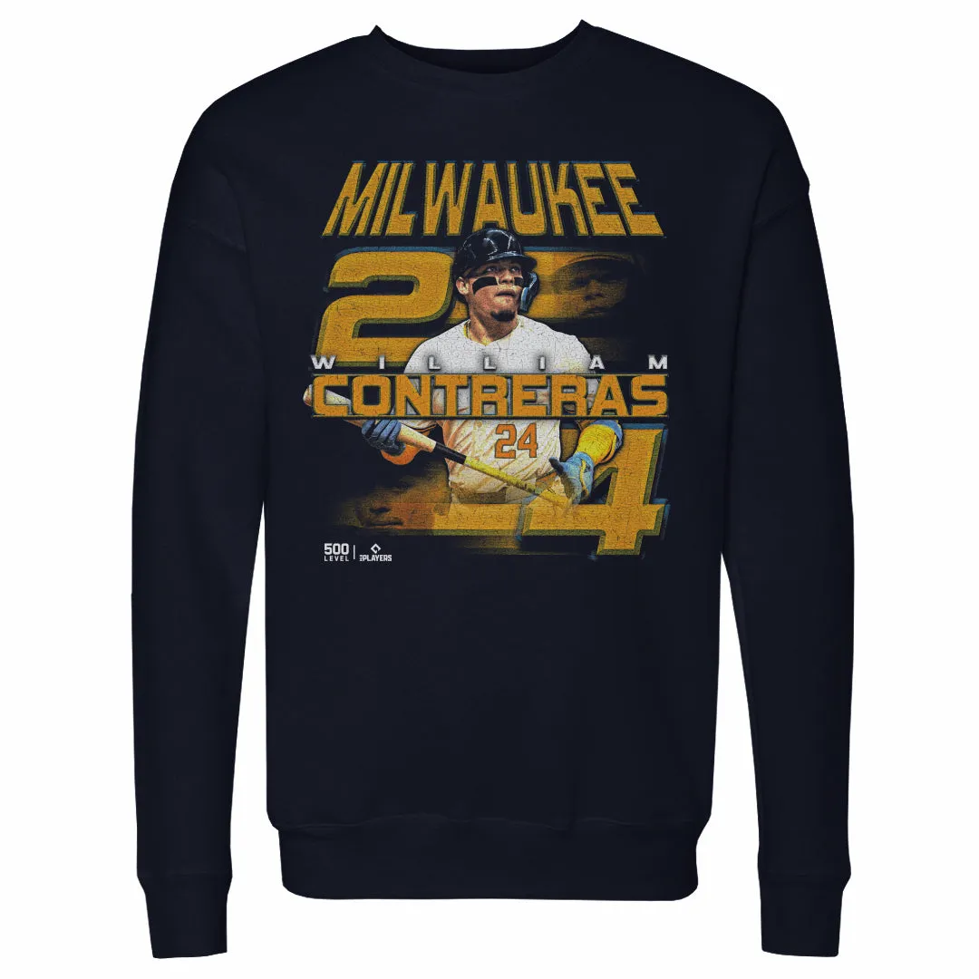 William Contreras Milwaukee Grunge WHT sold by 500 Level