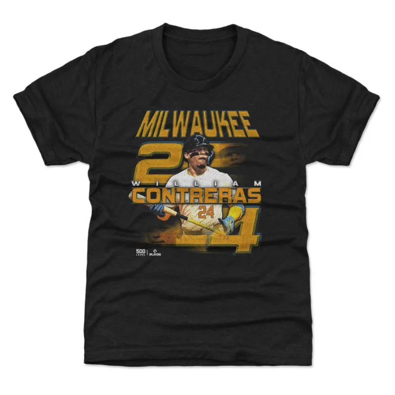 William Contreras Milwaukee Grunge WHT sold by 500 Level