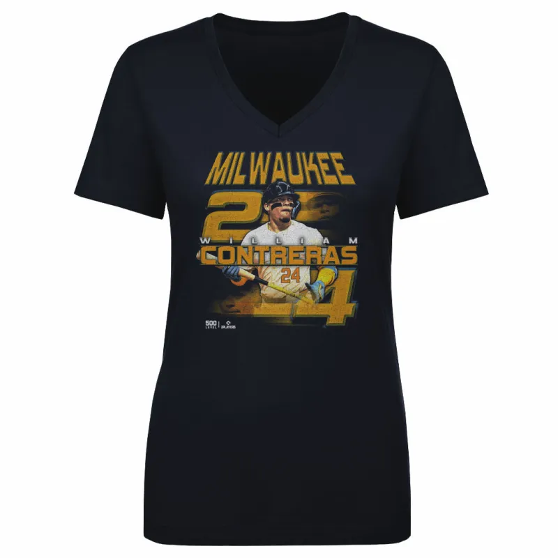 William Contreras Milwaukee Grunge WHT sold by 500 Level
