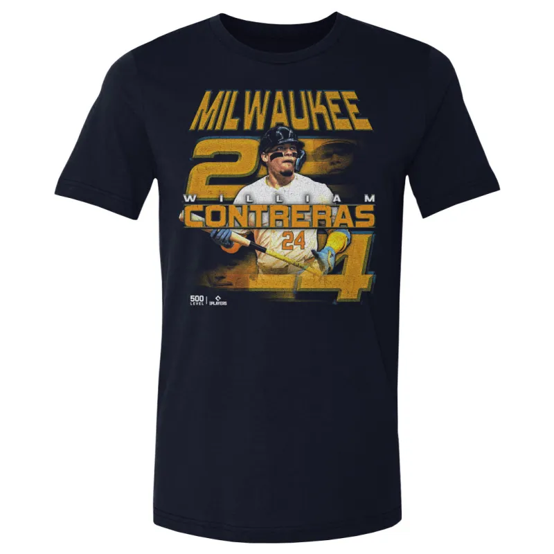 William Contreras Milwaukee Grunge WHT sold by 500 Level