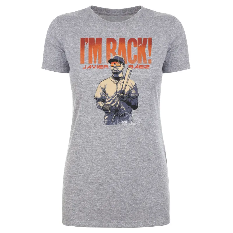 Javier Baez Detroit I'm Back WHT sold by 500 Level