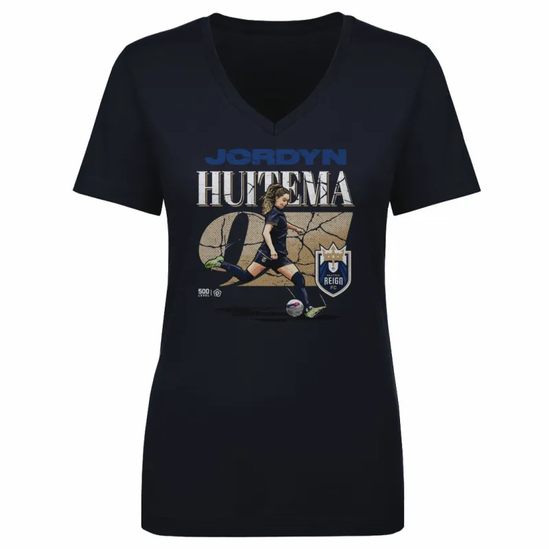Jordyn Huitema Seattle Reign FC Cracked Number WHT sold by 500 Level